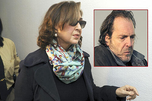 Wiedersehen macht keine Freude: Christine Kaufmann und Claus Zey sehen vor Gericht beide niedergeschmettert aus