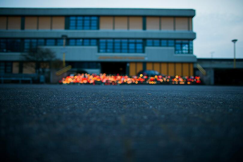 Lichtermeer am Joseph-König-Gymnasium...