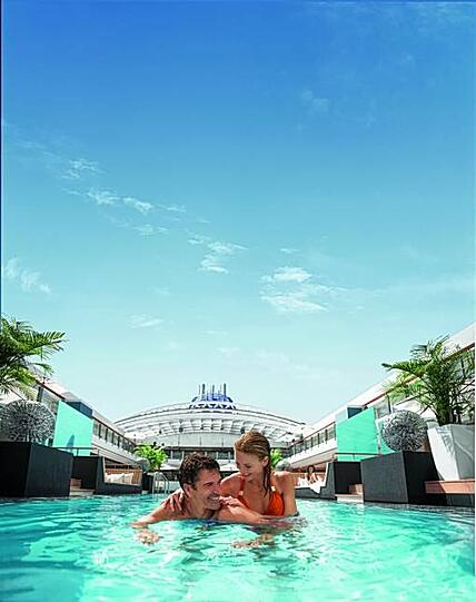 Im 1000 m2 Ocean Spa und Fitnessbereich mit Meerblick kann man richtig die Seele baumeln lassen.