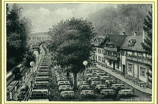 Gasthof Hinterbrühl am See Einkehren mit Seeblick Abendzeitung München