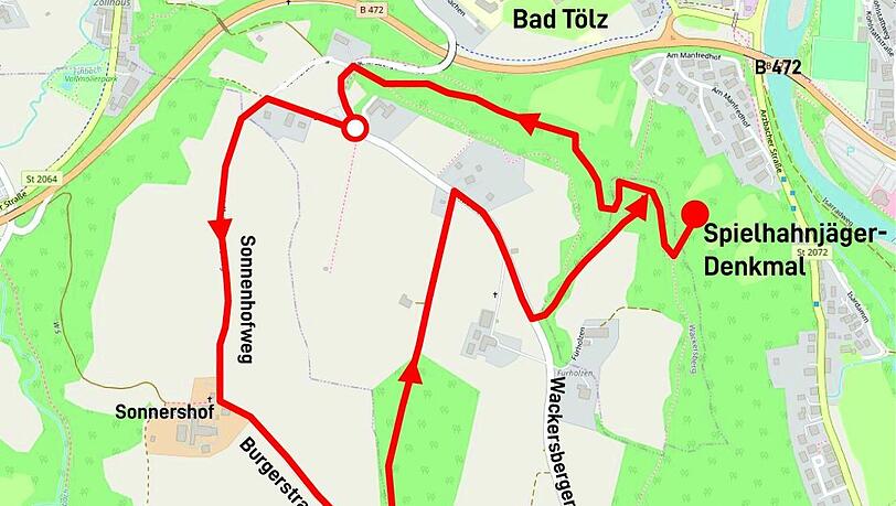 Wanderung rund um Bad Tölz. Wanderung rund um Bad Tölz.