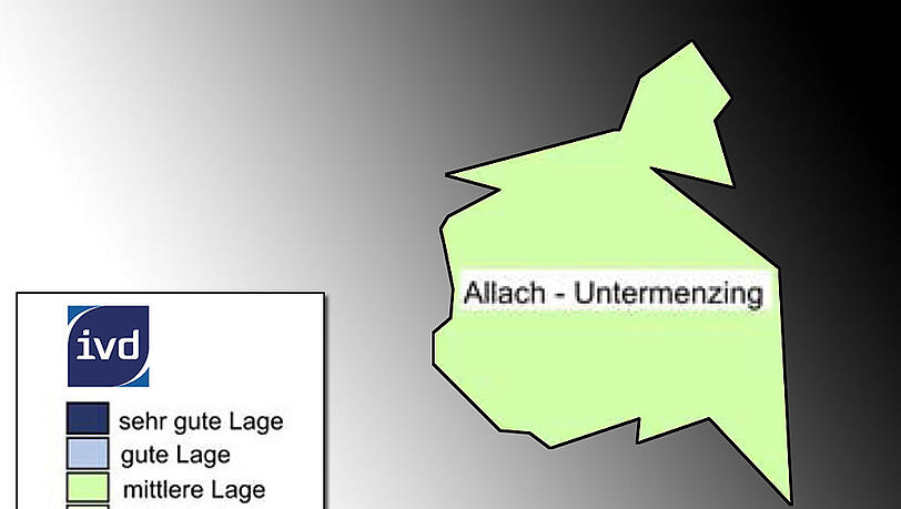 Wohnlage im CheckAllach-Untermenzing - Mittlere Lage Wohnlage im CheckAllach-Untermenzing - Mittlere Lage