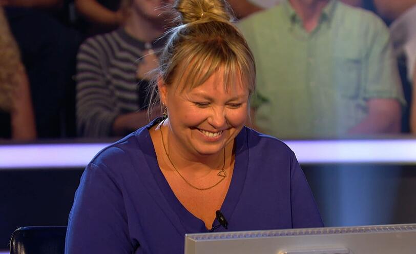 Bei der 32.000-Euro-Frage war Jana Lippmann ratlos - und vertraute auch nicht dem Tipp ihres Telefonjokers. Sie h&ouml;rte freiwillig auf und nahm 16.000 Euro mit nach Hause.