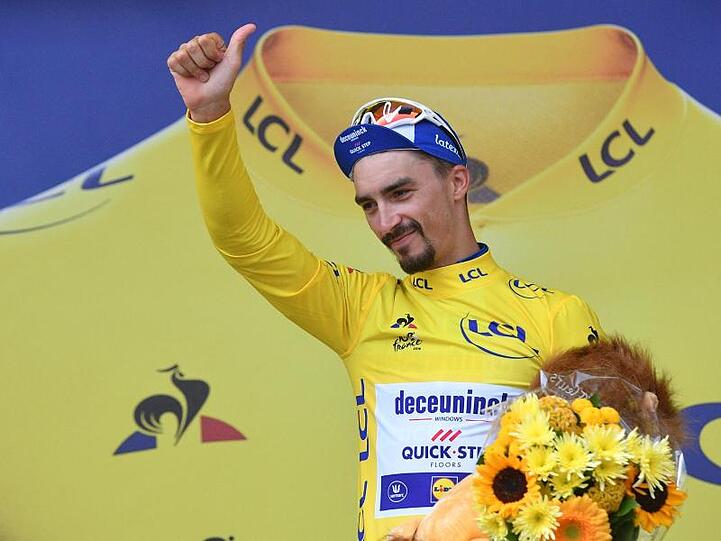 Will das Gelbe Trikot einfach nicht ausziehen: Julian Alaphilippe.