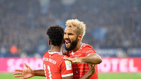 Jubelt nicht nur im Trikot des deutschen Rekordmeisters: Eric Maxim Choupo-Moting.