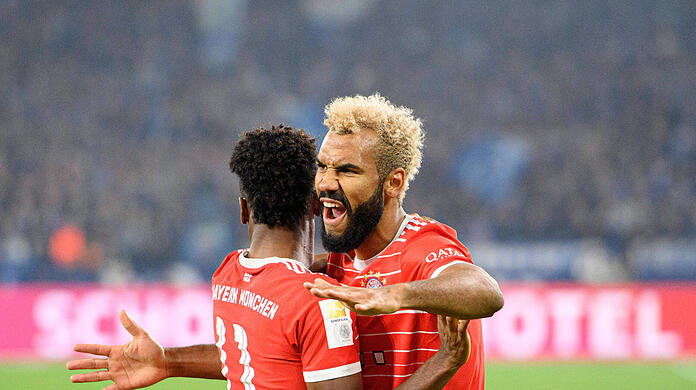 Jubelt nicht nur im Trikot des deutschen Rekordmeisters: Eric Maxim Choupo-Moting.