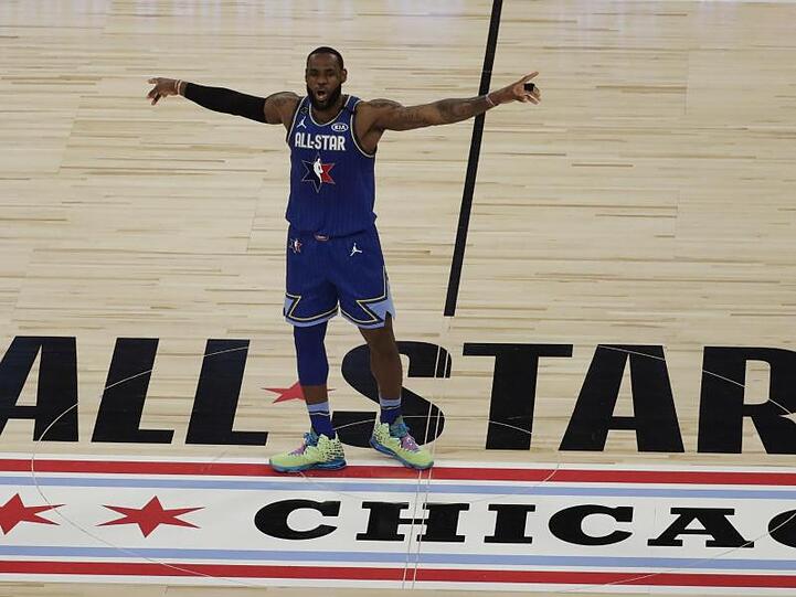 LeBron James war nur einer der Superstars beim NBA-All-Star-Spiel in Chicago.