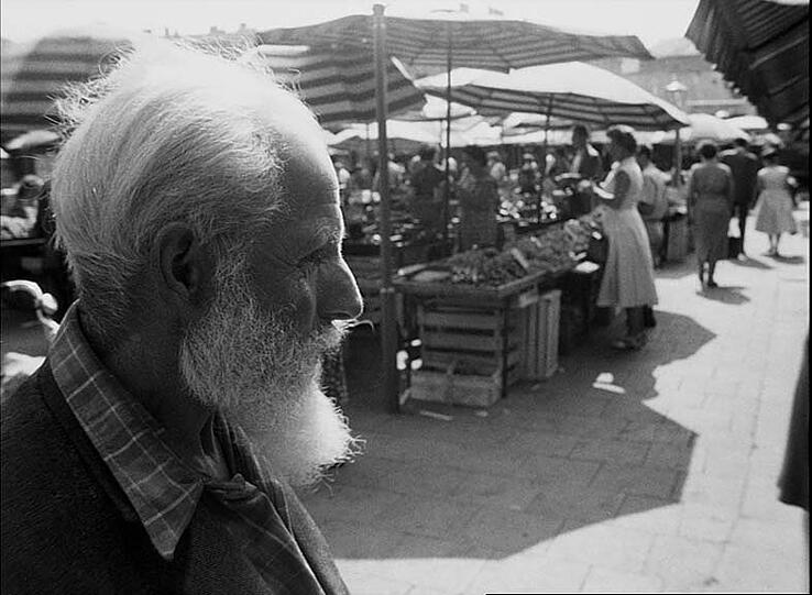 Weitere historische Fotos vom Viktualienmarkt.