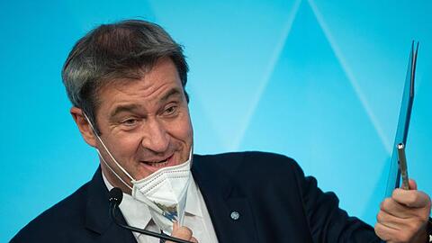Markus Söder (CSU), Ministerpräsident von Bayern, spricht.