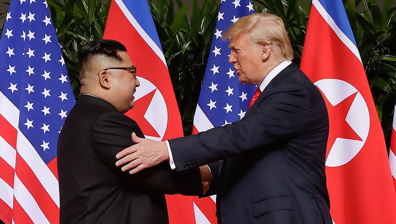 US-Pr&auml;sident Trump will ein hervorragendes Verh&auml;ltnis zu Nordkoreas Machthaber Kim haben. (Archivbild)