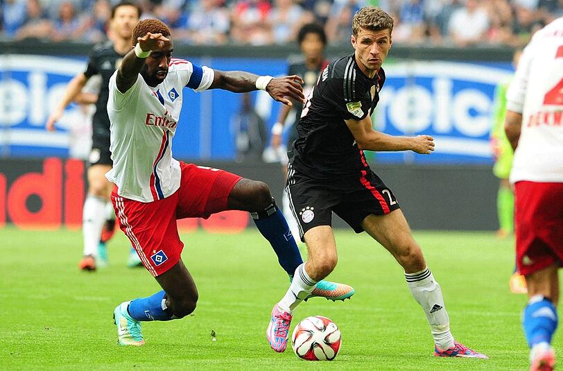 Thomas Müller beim 0:0 gegen den HSV.