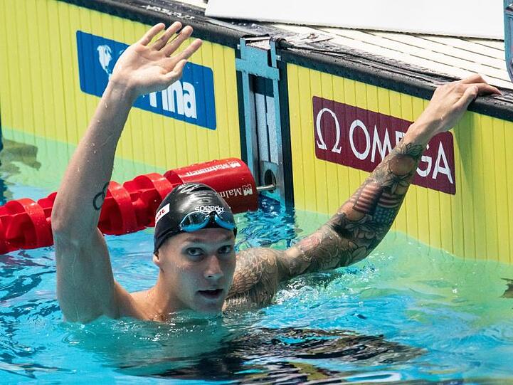Caeleb Dressel stellte über 100 Meter Schmetterling einen neuen Weltrekord auf.