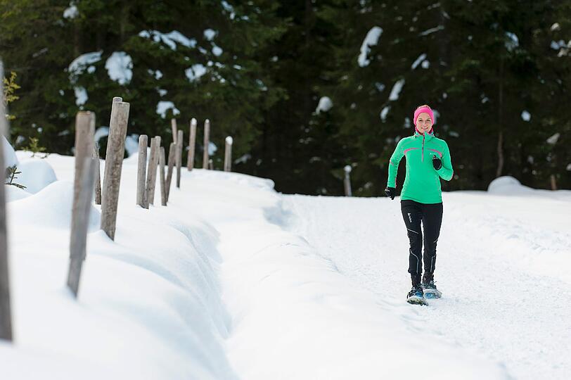 AZ-Expertin Ingalena Heuck unterwegs im Schnee.