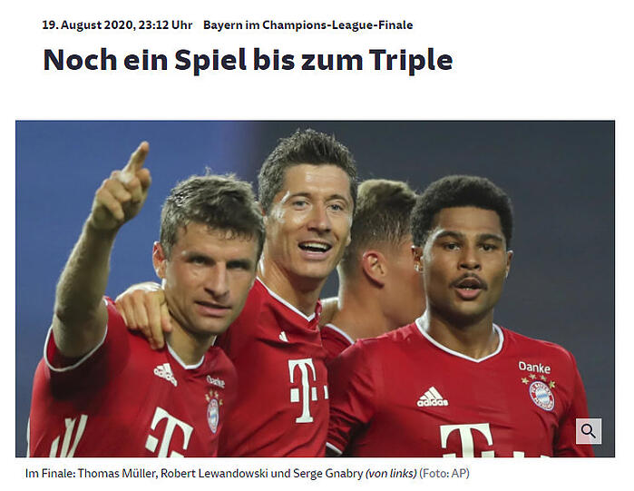 Die "Süddeutsche Zeitung" hat das ganz große Ziel der Bayern im Blick.