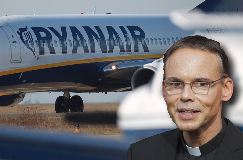 Tebartz-van Elst auf dem Weg nach Rom: Ein Spiegel-Redakteur soll ihn in einem Flieger der Billig-Airline RyanAir erwischt haben.