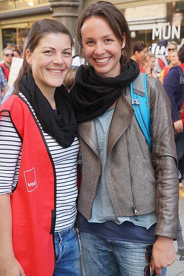 Sozialarbeiterinnen Nicole Schuller (33) und Johanna Liebl (30): &bdquo;Wir fühlen uns nicht ernstgenommen. Wir greifen in Gefährdungsfällen ein und sind schlecht bezahlt."