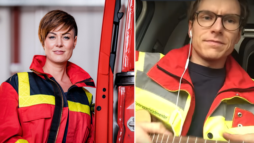 Notärztin Carola Holzner bestärkt den singenden Sanitäter "Felix Peter".