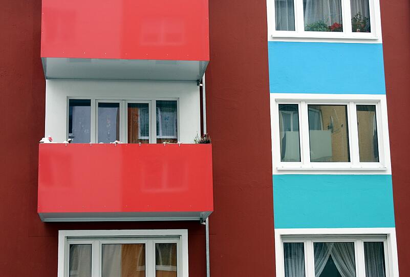Farben bringen Leben ins Viertel.
