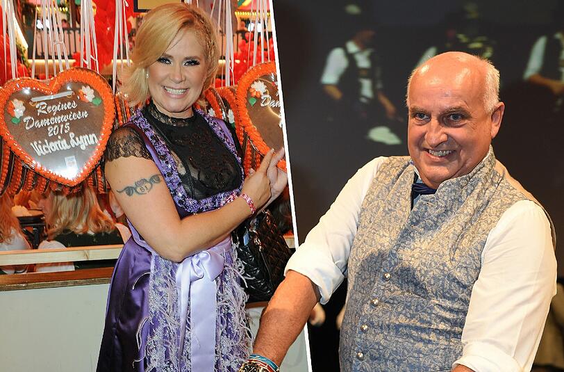 Angermaier-Chef Dr. Axel Munz kann den Dirndln von Claudia Effenberg so gar nichts abgewinnen.