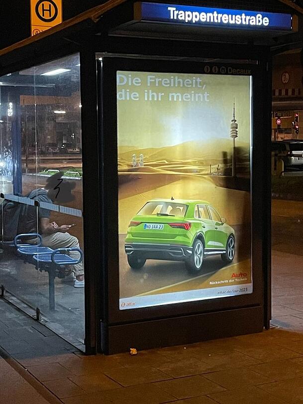 Eines der Attac-Plakate, die in München aufgehängt wurden. Eines der Attac-Plakate, die in München aufgehängt wurden.