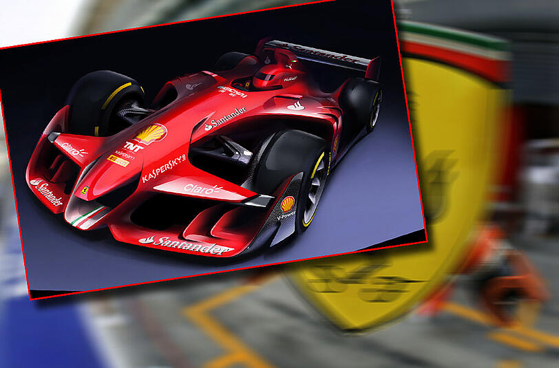 Das neue Konzept-Auto von Ferrari soll den Weg der Formel 1-Zukunft weisen.
