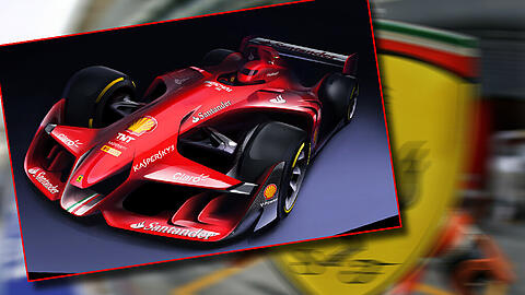 Das neue Konzept-Auto von Ferrari soll den Weg der Formel 1-Zukunft weisen.