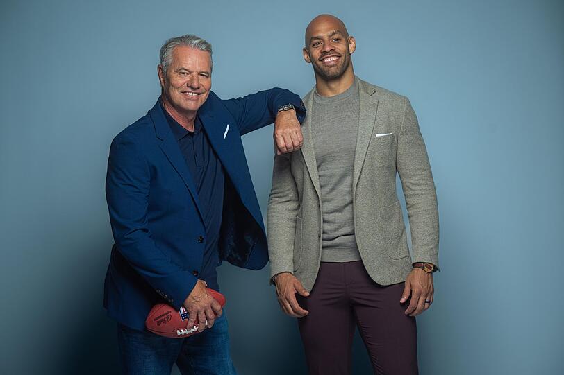 Jan Stecker (links) und Kasim Edebali bilden ein RTL-Kommentaorenduo am Sonntagabend. Jan Stecker (links) und Kasim Edebali bilden ein RTL-Kommentaorenduo am Sonntagabend.