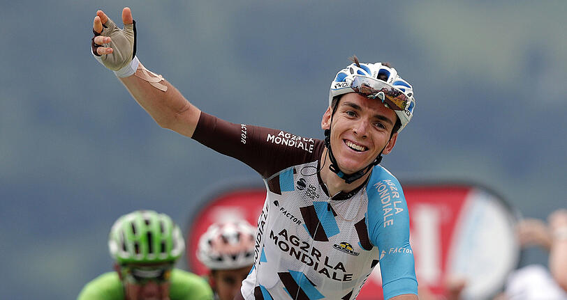 Strahlender Sieger der ersten Pyrenäen-Etappe: Romain Bardet.