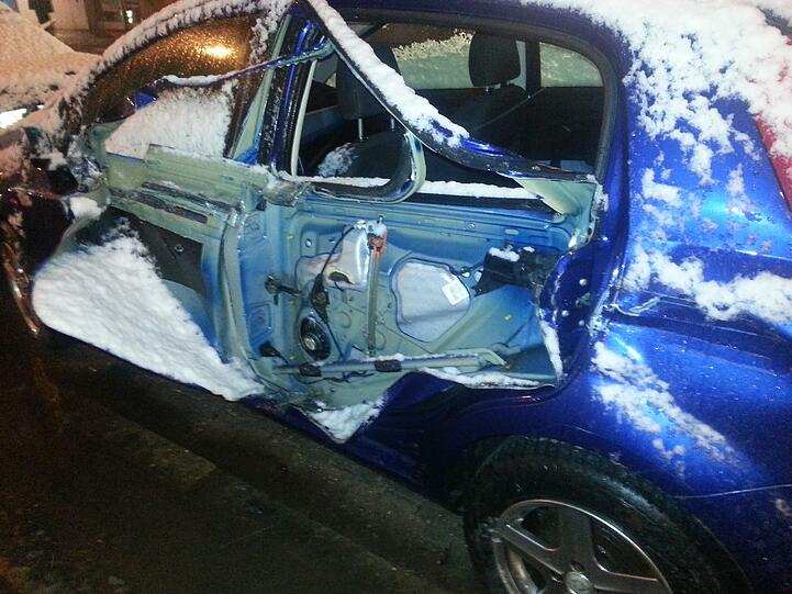 Der demolierte Fiat