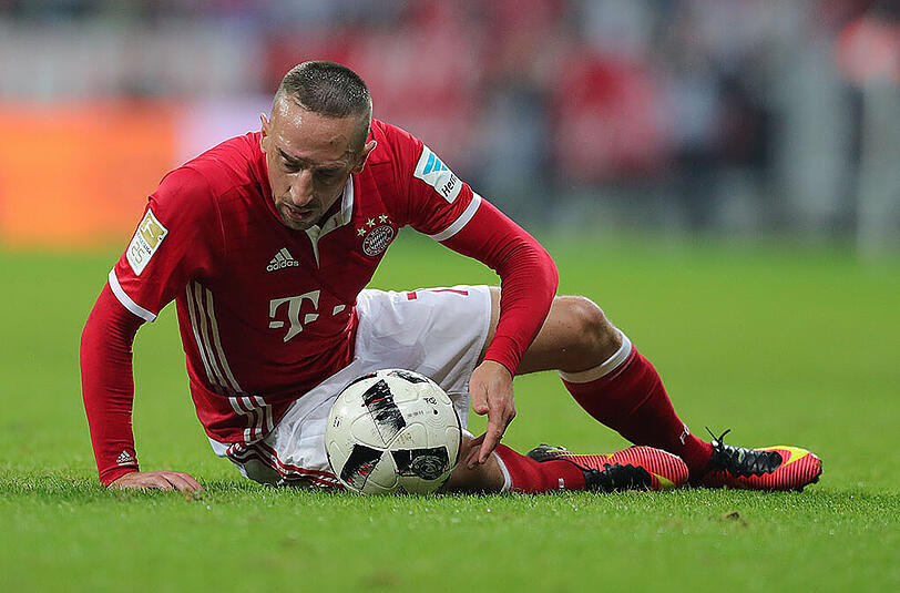 FRANCK RIBERY - NOTE 4: Zuletzt zwei Mal in der Startelf, diesmal Joker. Kam für Costa nach 74 Minuten, hatte leichteres Spiel, weil Bayern nun kontern konnte. Einige gute Anspiele in die Spitze. (Archivbild)