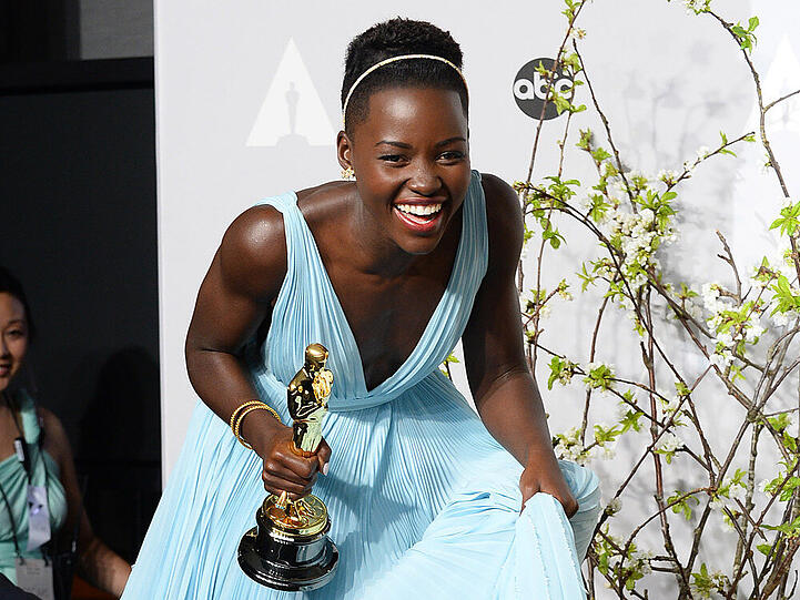 Hat Grund zur Freude: Lupita Nyong'o und ihr Oscar