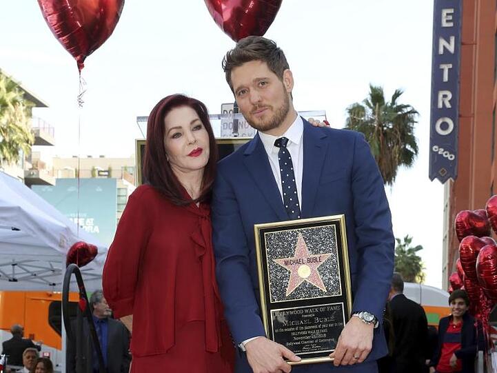 Elvis-Witwe Priscilla Presley hielt die Laudatio auf Michael Bublé.