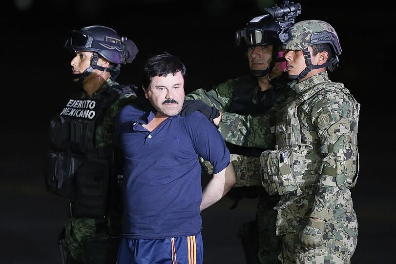 Fahndungserfolg: Der Anführer des Sinaloa-Kartells, Joaquim "El Chapo" Guzmán, ist festgenommen worden - mal wieder.