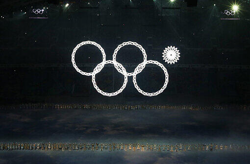 Peinlicher Fehler bei der Eröffnungsfeier der Olympischen Spiele in Sotschi.