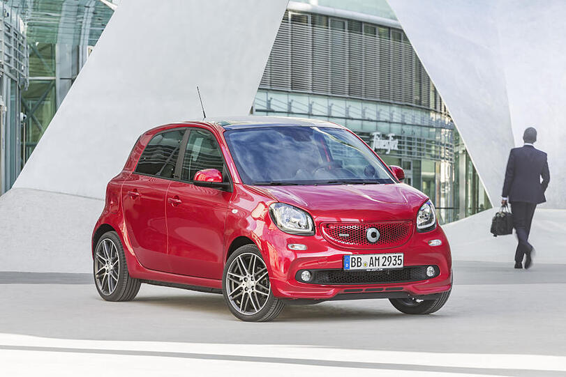 Brabus bringt den Smart - hier den Forfour - mit knackigen 109 PS ordentlich auf Trab.