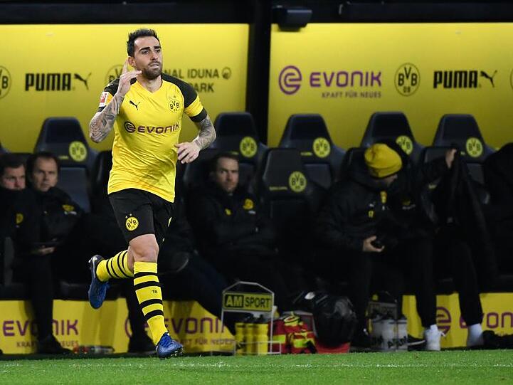 Wird eingewechselt und trifft: BVB-Stürmer Paco Alcácer.