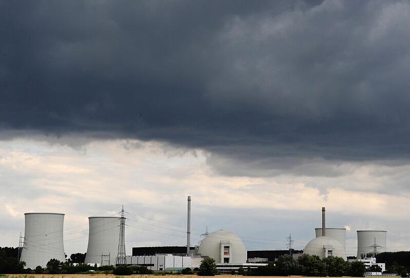 Das Atomkraftwerk Biblis in Hessen