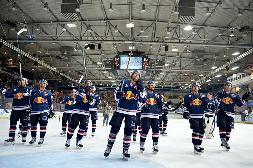 Die Profis des EHC Red Bull.