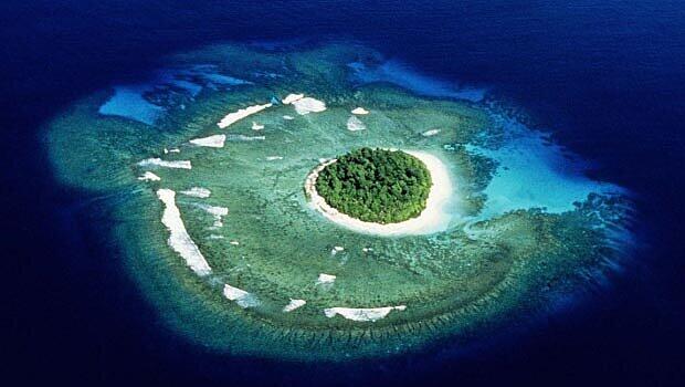 Die Insel Tonga im Südpazifik.