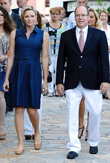 Fürst Albert und Fürstin Charlene von Monaco.