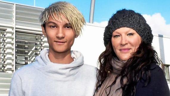 Weg aus München: Allegra Curtis und Sohn Rafael kurz vorm Umzug.