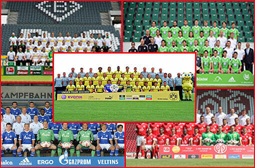 Mit Borussia Dortmund gegen den SV Werder Bremen beginnt am Freitag die Bundesliga. Die erste Partie der Bayern geht gegen Fürth - hier gibt's alle 17 Gegner im Überblick.