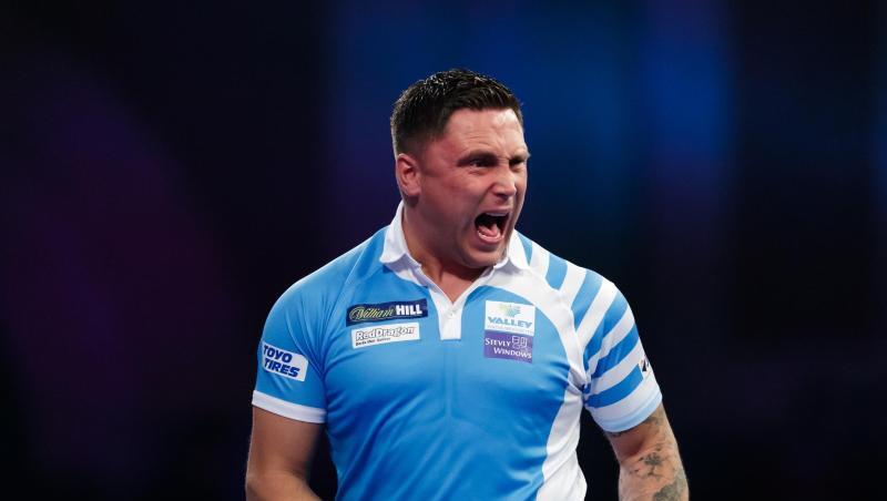 Walisischer Muskelprotz: Gerwyn Price. Walisischer Muskelprotz: Gerwyn Price.