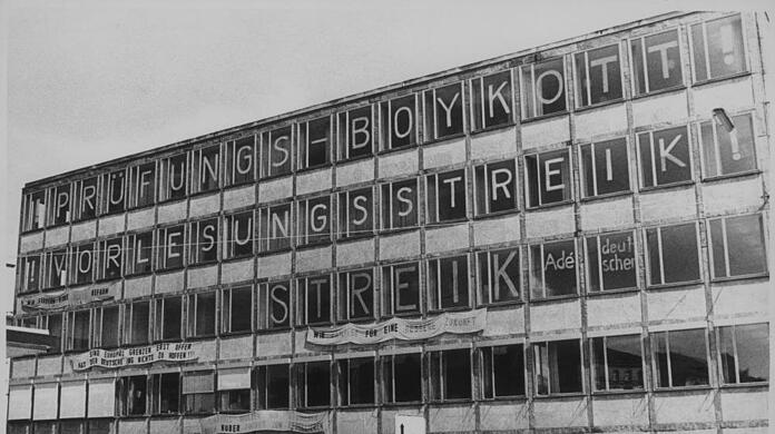 1968 sind auch Architekten Freunde von Revolte.