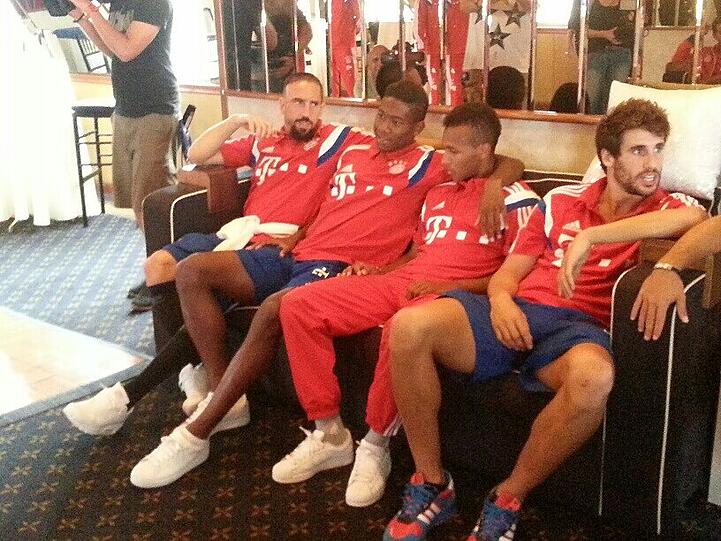 Weitere Bilder der Sightseeing-Tour des FC Bayern München.
