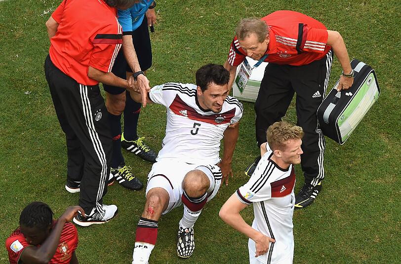 Mats Hummels verletzte sich beim Spiel gegen Portugal.