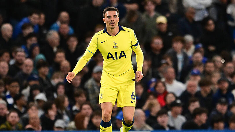 Joao Palhinha kämpft mit Tottenham Hotspur noch immer um den Klassenerhalt in der Premier League. Joao Palhinha kämpft mit Tottenham Hotspur noch immer um den Klassenerhalt in der Premier League.