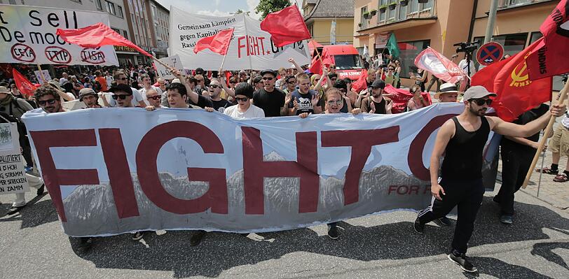 Die Bilder von den G7-Gegnern in Garmisch.
