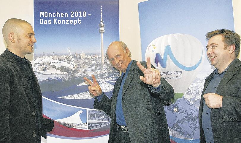 &bdquo;Die konsequente Fortführung meines Lebensweges&ldquo;: Willy Bogner (M. ), hier mit den AZ-Redakteuren Florian Kinast und Gunnar Jans (r.).