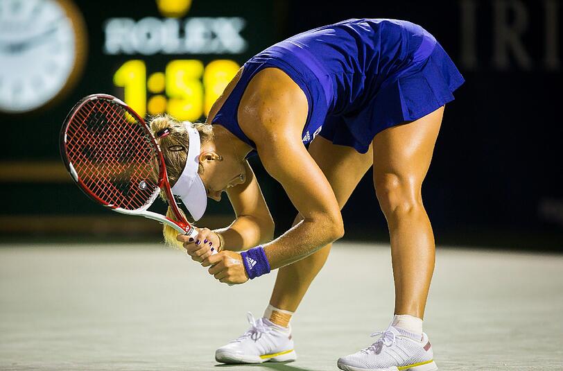 Frust pur: Angelique Kerber nach der Partie gegen Venus Williams.